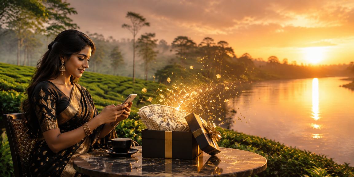 বগুড়ার মোবাইল ক্যাসিনো চা বাগান দৃশ্য